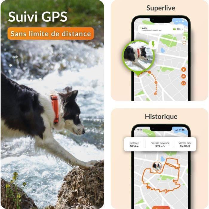 WEENECT Dog XT GPS Halsband - XL Antenne - Waterdicht - Julius-K9 - Zwart-2