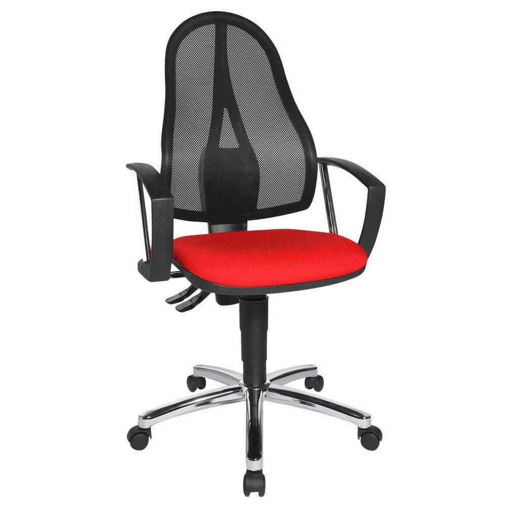 Point60 Bureaustoel Rood/Nets (G210)-0