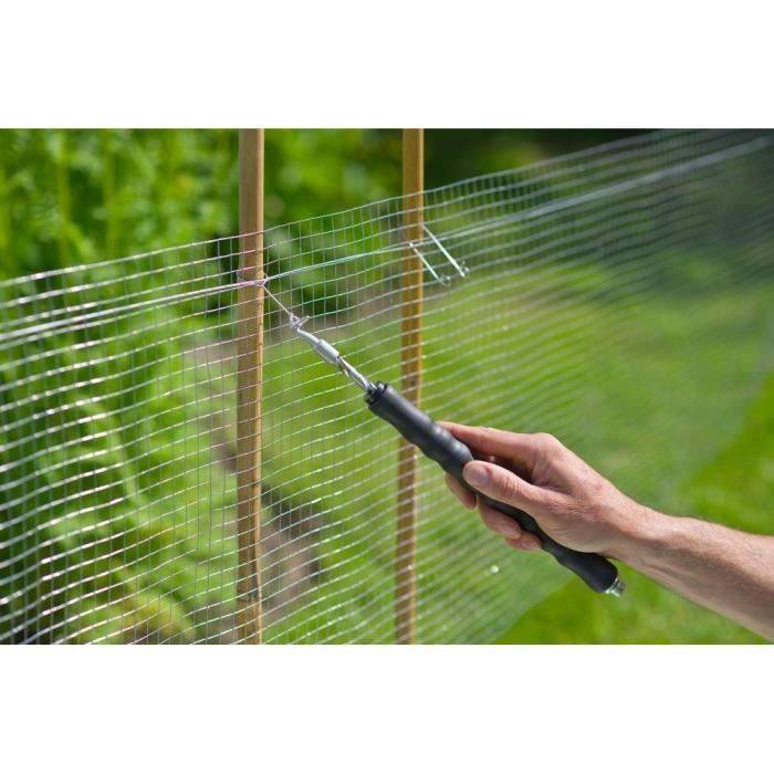 NATURE Verpakking van 200 Gegalvaniseerde Stalen Lussen voor Draad Twister - (L16 cm x Ø1 mm)-2