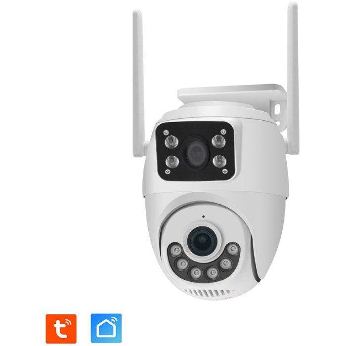 KYF Verbonden Buiten Camera - Wi-Fi - Draaibaar PT - Dubbele 3MP-0