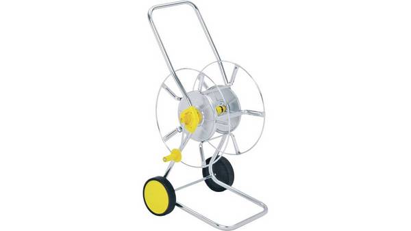 WOLF-Garten WS 50 Z Handmatige Tuinslanghaspel Zwart - RVS - Geel (5222000)