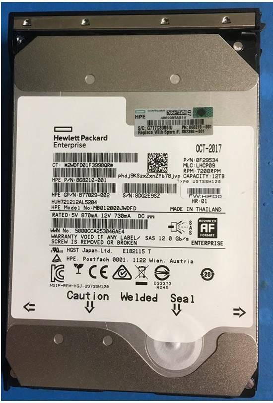 HPE DRV HDD 12TB 7.2K LFF Harde Schijf 12.000 GB (881781-S21)-0