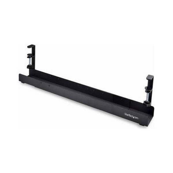 StarTech.com Kabelmanagement Tray Onder Bureau - Klem-installatie - Zwart - 80 cm (CALB-DESK-CABLE-TRAY)