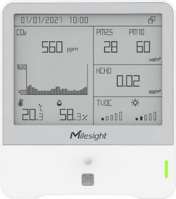 Milesight IoT LoRaWAN Binnenklimaatmonitor Sensor AM319 O3 (AM319-868 M-O3) AM319-868M-O3