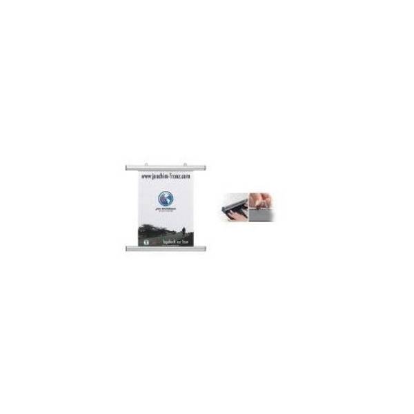 FRANKEN Posterrail Aluminium Zilver 705 mm met Verstelbare Lussen BS1004