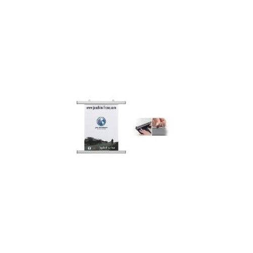 FRANKEN Posterrail Aluminium Zilver 705 mm met Verstelbare Lussen BS1004-0