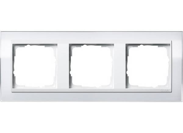 GIRA 3-gang Raam Event Clear - Standaard 55 - Wit - 0213723