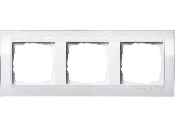 GIRA 3-gang Raam Event Clear - Standaard 55 - Wit - 0213723-0