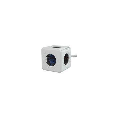 Allocacoc PowerCube Extended Monitor Voedingsverdeler AC 100-250V 1,5 m Grijs (8910/DEEXMO)-0
