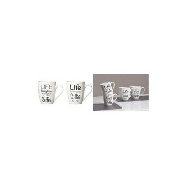 Ritzenhoff & Breker Koffiemok LIFE SAYINGS, 310 ml, 2 Ontwerpen - 6 Stuks (421606)