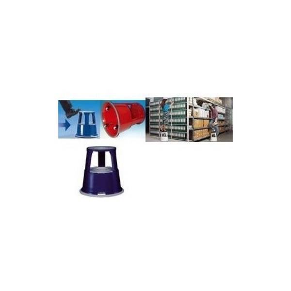 Werner Dorsch WEDO Kickstool - Vouwladder - Poedercoated Metaal - Grijs, RAL 7012 (212 112)