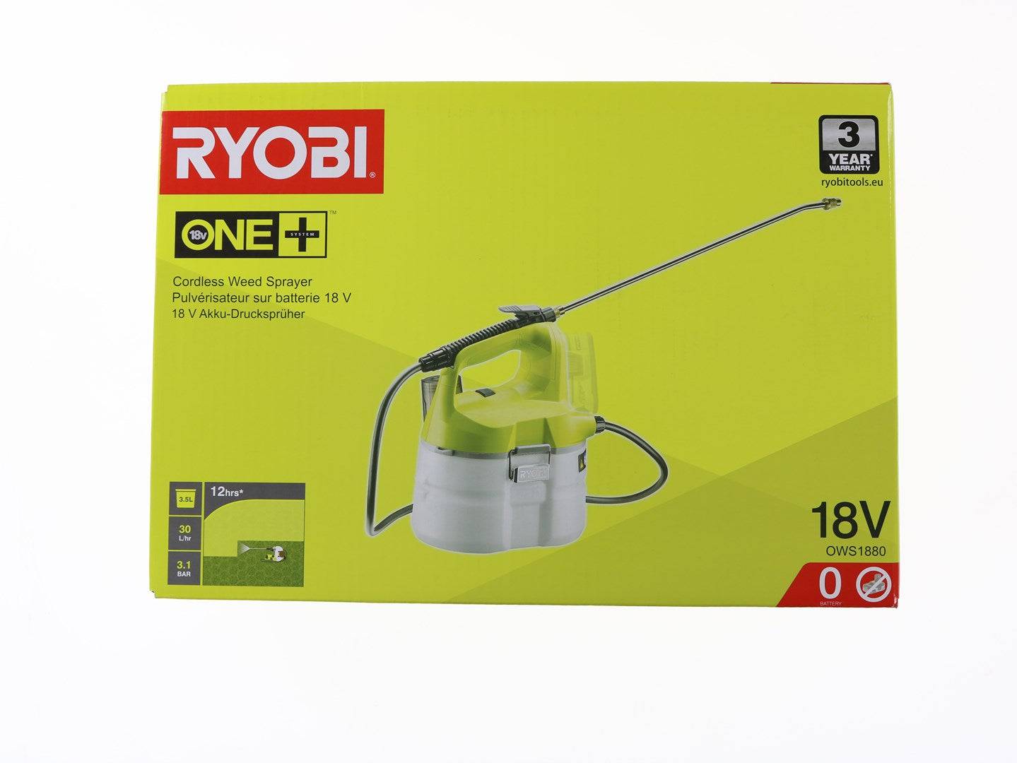 RYOBI OWS1880 Tuinspuiter One+ 18V 3.5 L-3