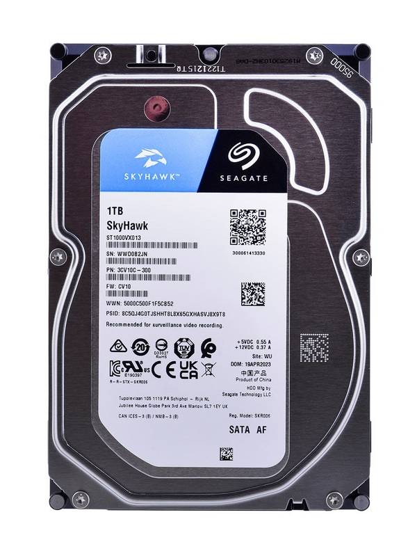 Seagate SkyHawk interne harde schijf 1 TB 256 MB 3,5 SATA III (ST1000VX013)