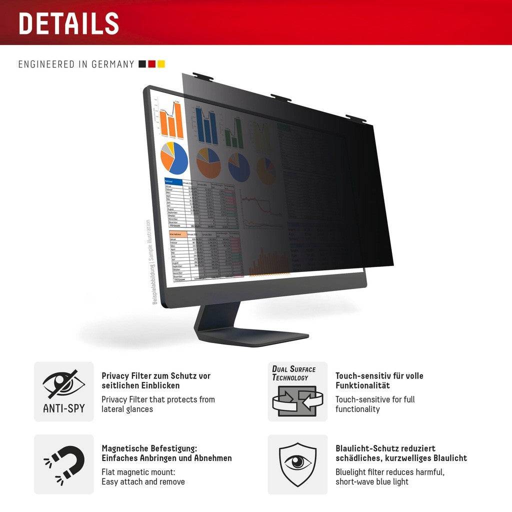 E.V.I. DISPLEX Privacy Safe Desktop Uni 22" - 16:10-2