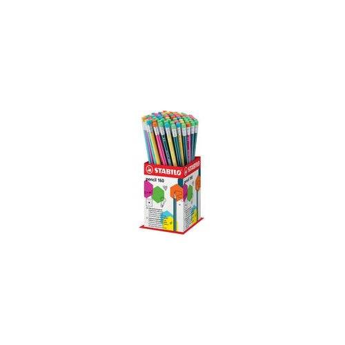 STABILO Potlood 160 met Gum - HB - 72-Stuks Display 72-piece 2160/72-1HB-0
