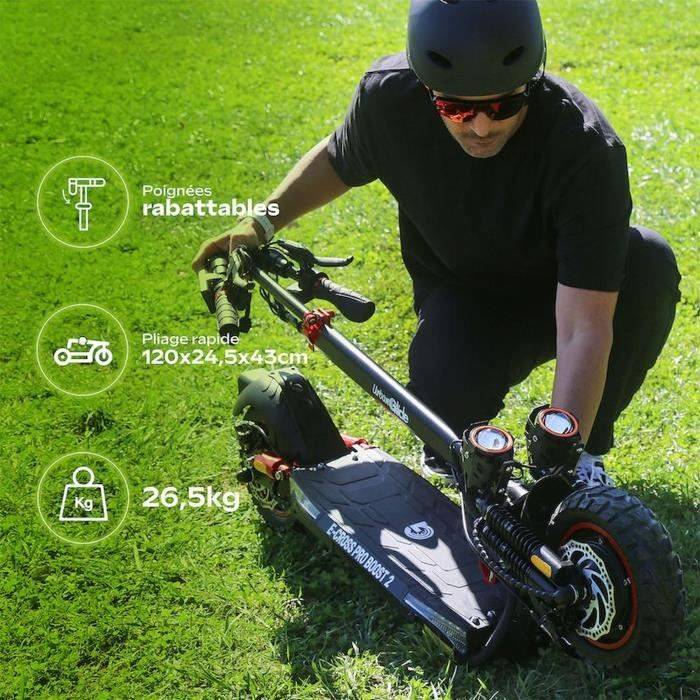 URBANGLIDE All-terrain Elektrische Scooter ECROSS PRO BOOST 2 10 48V 1600 W Dual motor 13Ah Bereik 50 km 50KM-3