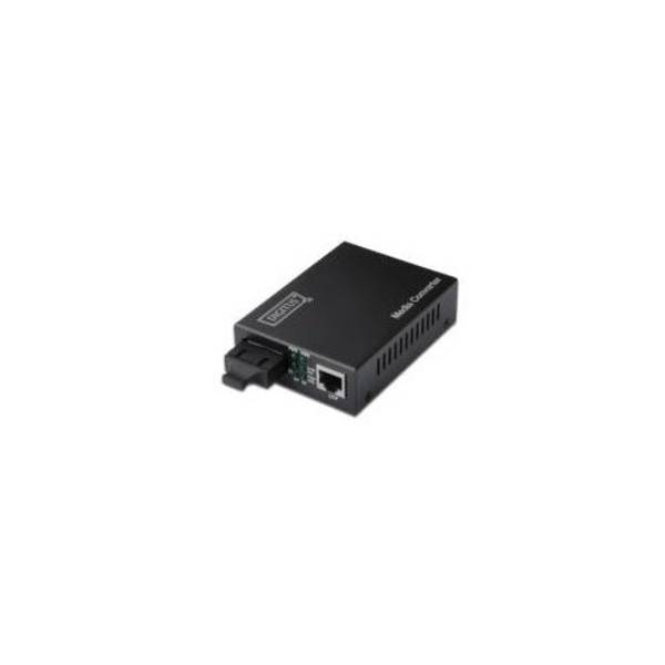 DIGITUS Media Converter voor Glasvezelmedia, Tot 2 km, Voldoet aan IEEE Normen, 1 Stuk
