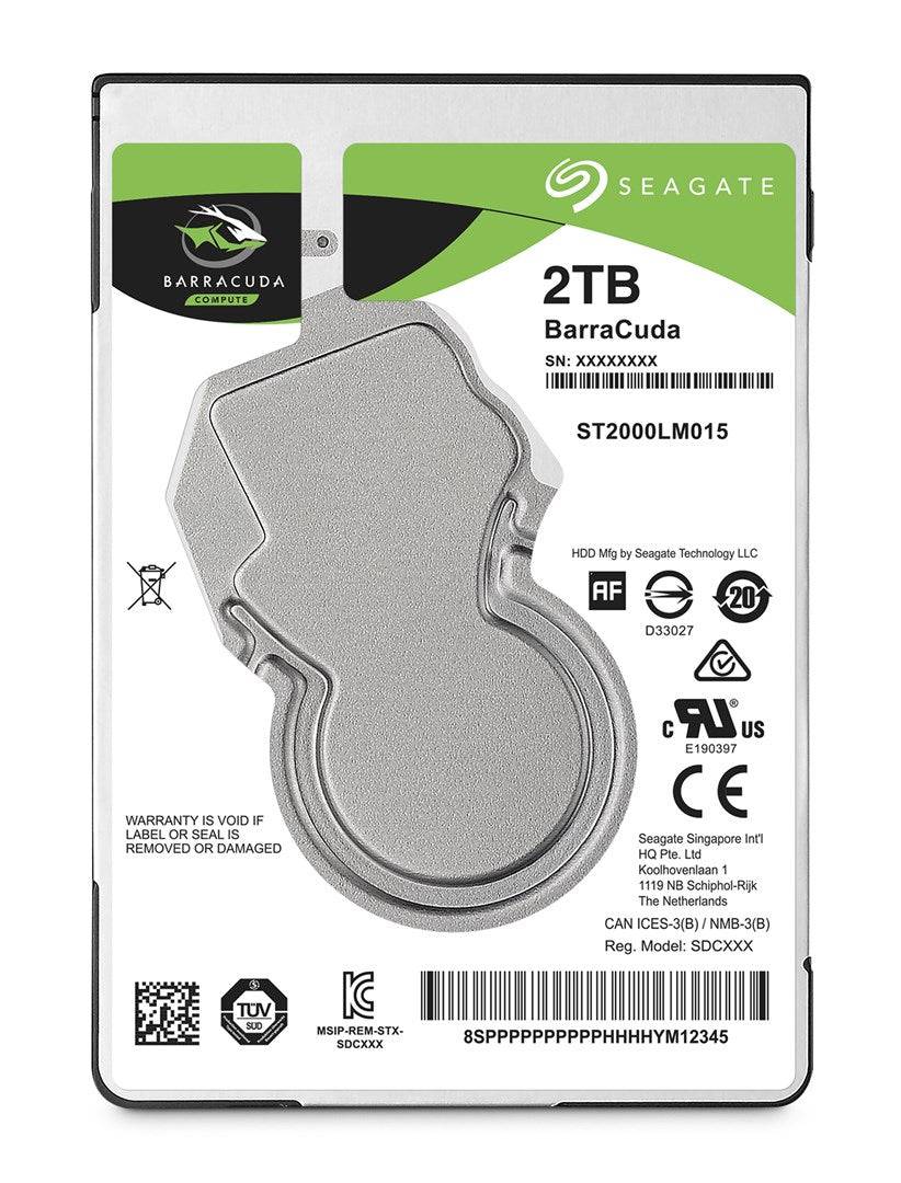 Seagate Guardian BarraCuda ST2000LM015 - Interne Harde Schijf - 2TB - 2.5" 6Gb/s-0
