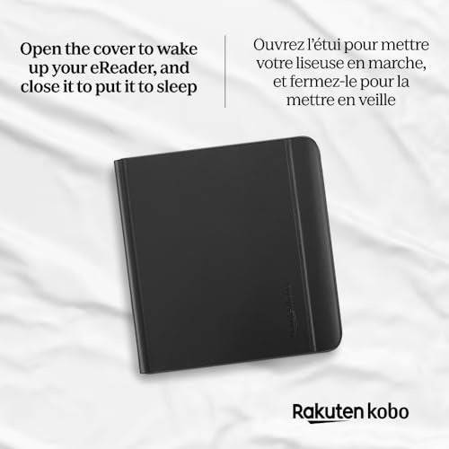 Kobo Libra SleepCover, Flip Case voor eBook Readers, Zwart - voor Kobo Libra Colour (N428-AC-BK-N-PU)-3
