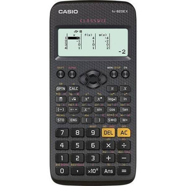 Casio FX-82DE X Pocket Calculator - Wetenschappelijke Rekenmachine - Zwart (FX-82DEX-W-ET)