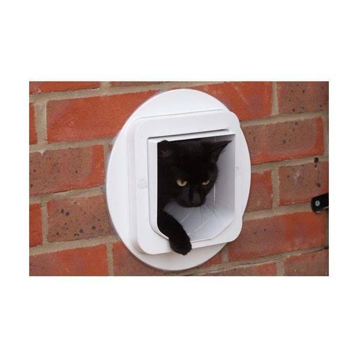 SUREFLAP Grote Slimme Microchip Kattenluik - Wit - 178 mm x 170 mm-2