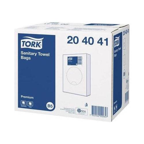Tork Afvalzakken 25 Stuks - Wit - voor Sanitaire Afvalverwerking - 204041-0