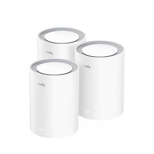 Cudy M3000 V2.0 Mesh Wi-Fi 6 Systeem, Dual-Band 2,4 GHz/5 GHz, Drie-Pack 6-System