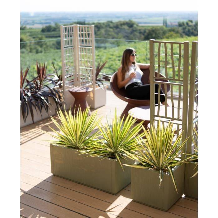 STEFANPLAST ETHICA Rechthoekige Bloembak/Planter - 80 cm - 100 x 43 x 35 cm - Groen 100x43x35-2