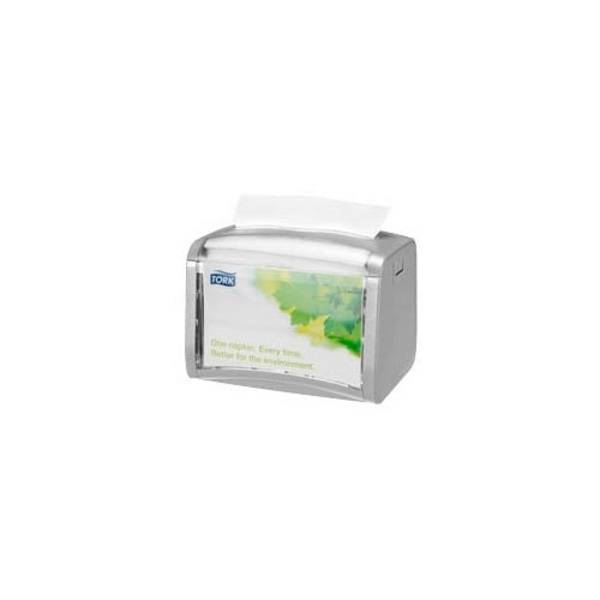 Tork Xpressnap Tafeldispenser, Grijs, Kunststof, 201 mm x 150 mm x 155 mm (272613)