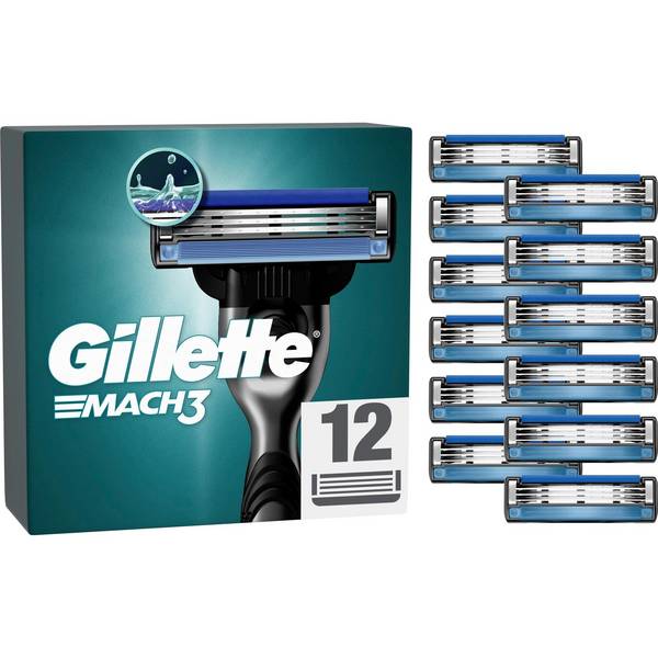 Gillette Mach3 Scheermesjes 12 stuks (8700216503372)