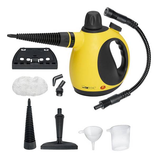 Clatronic Draagbare Stoomreiniger 0,25 L 1050 W Zwart - Geel (263785)