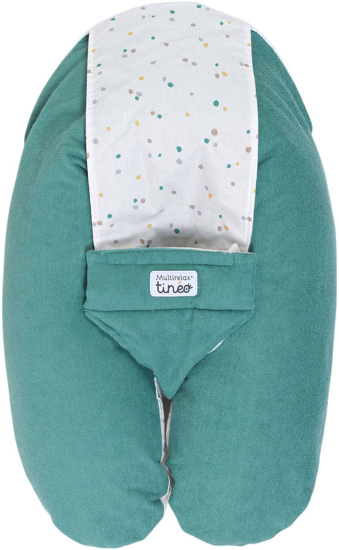 TINEO 3-in-1 Moederkussen - MULTIRELAX - Frottee - Groen/ Polka Dots-0