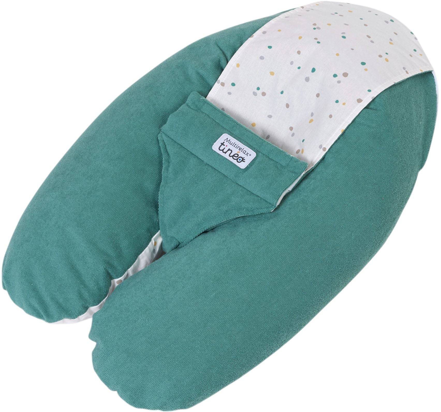 TINEO 3-in-1 Moederkussen - MULTIRELAX - Frottee - Groen/ Polka Dots-2