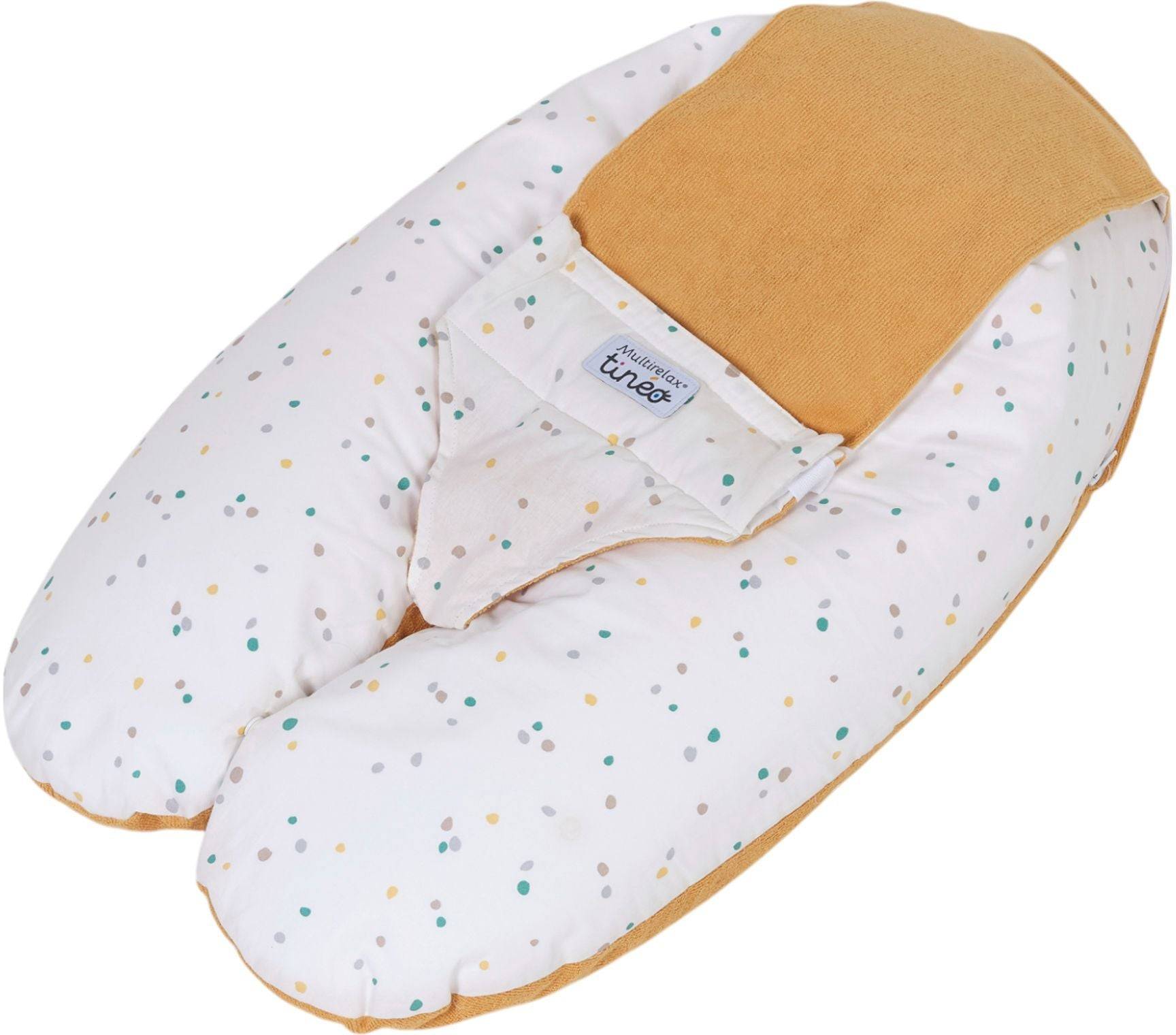 TINEO 3-in-1 Moederkussen - MULTIRELAX - Frottee - Geel/ Polka Dots-3