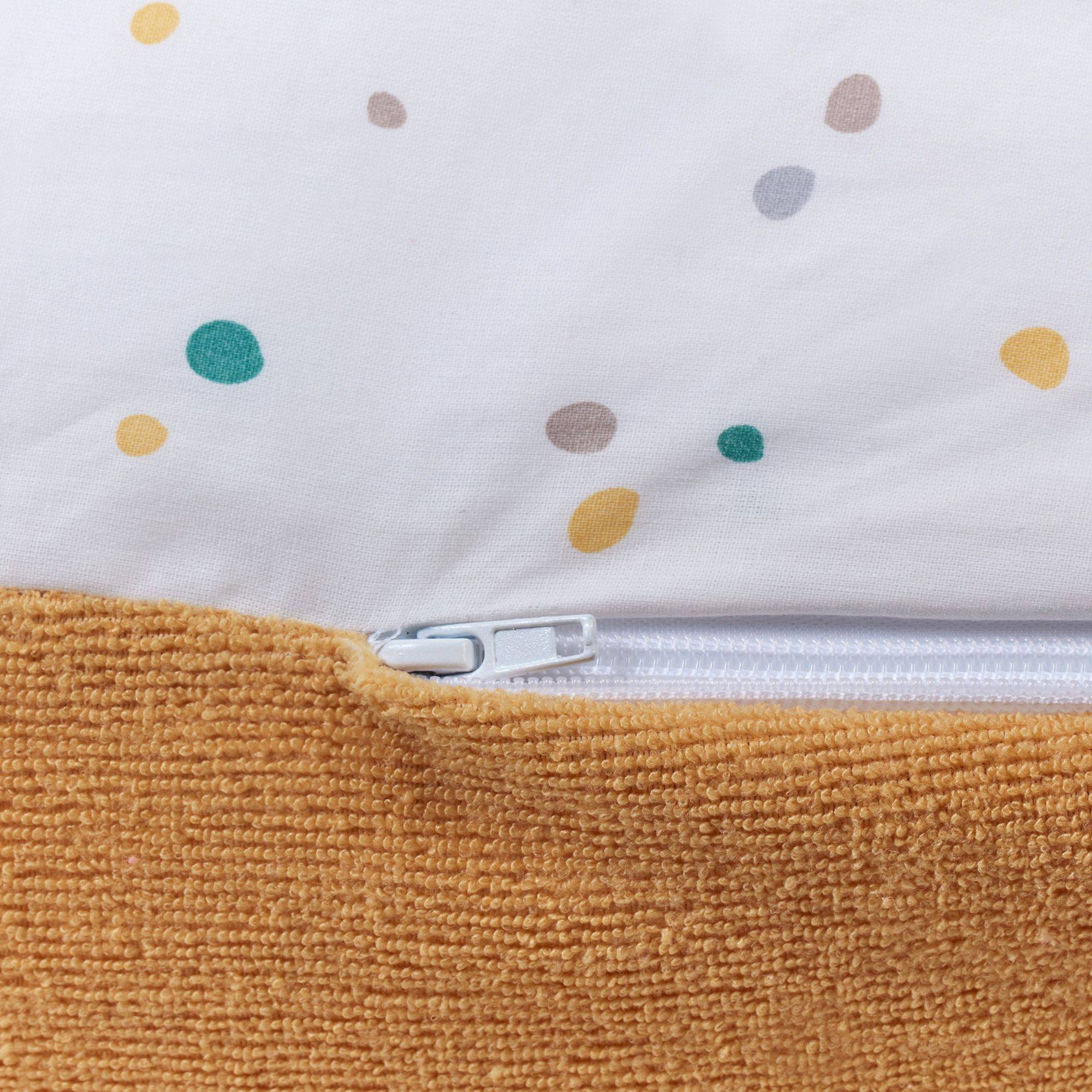 TINEO 3-in-1 Moederkussen - MULTIRELAX - Frottee - Geel/ Polka Dots-4