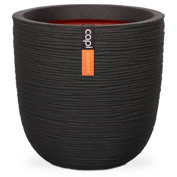 CAPI EUROPE Bloempot RIB NL - 43 x 41 cm - Zwart