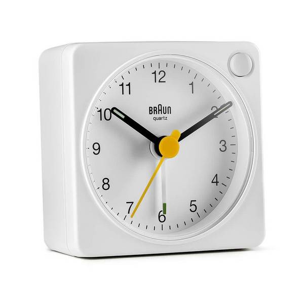 Braun BC02XW Quartz Alarmklok Rechthoek Wit Analoog Batterij AA (67101)