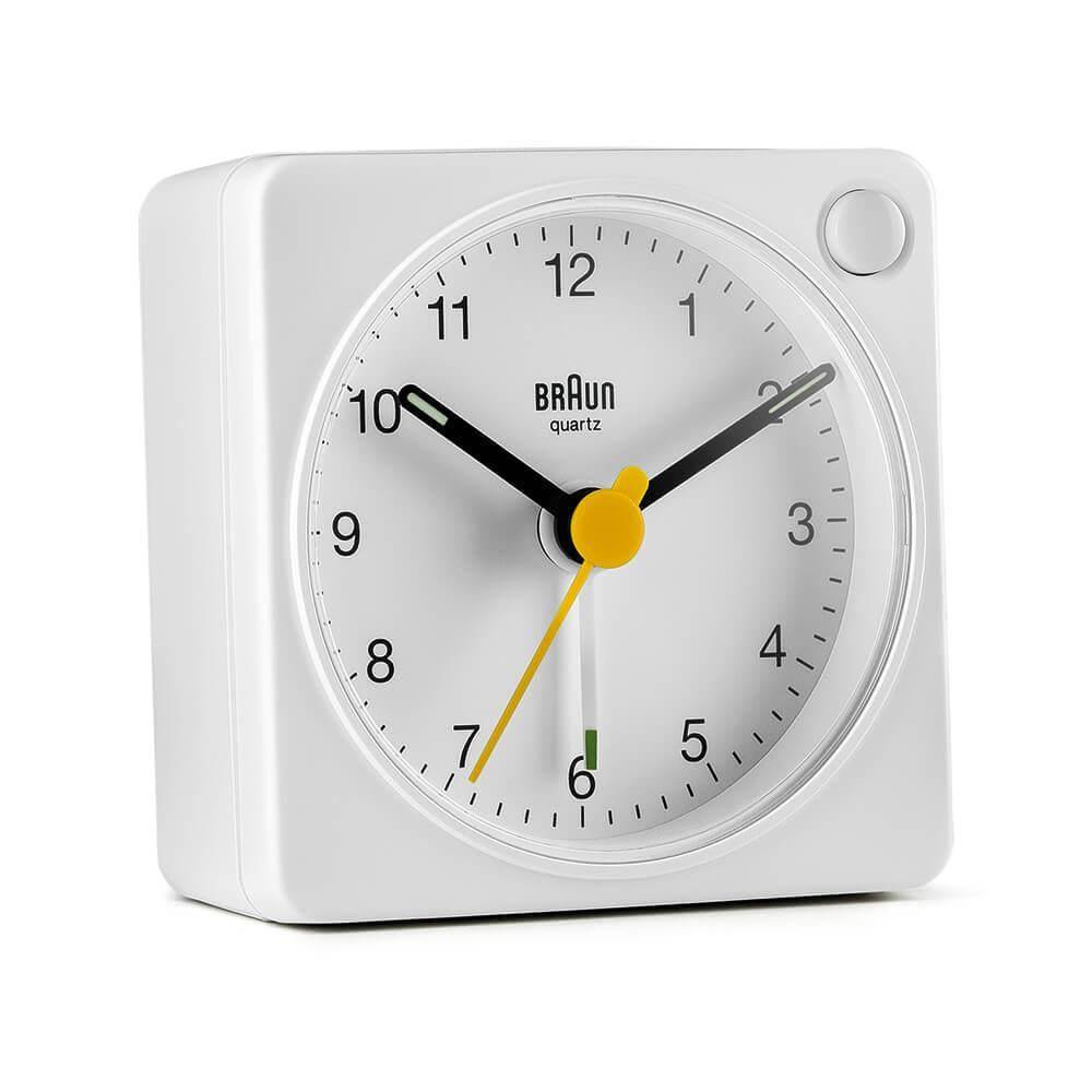 Braun BC02XW Quartz Alarmklok Rechthoek Wit Analoog Batterij AA (67101)-0