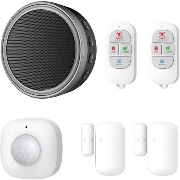 KYF Alarm Kit - 868 MHz - WiFi - 90 dB Sirene - 2 Flitslichten - 2 Afstandsbedieningen 868MHz