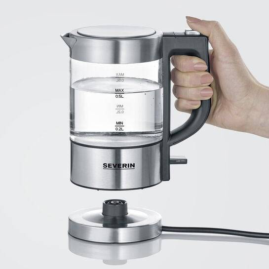 Severin Waterkoker 0,5 L 1100W Zilver WK 3472 WK3472-4