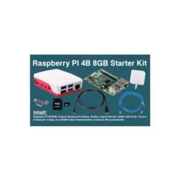 SIWA RASPBERRY PI4B - 8GB - VOLLEDIGE KIT Rood/Wit Behuizing (SI-RPI4B-FULL8GB)