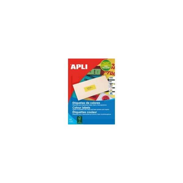 Agipa Adreslabels 70 x 35 mm Neon Oranje (100765)