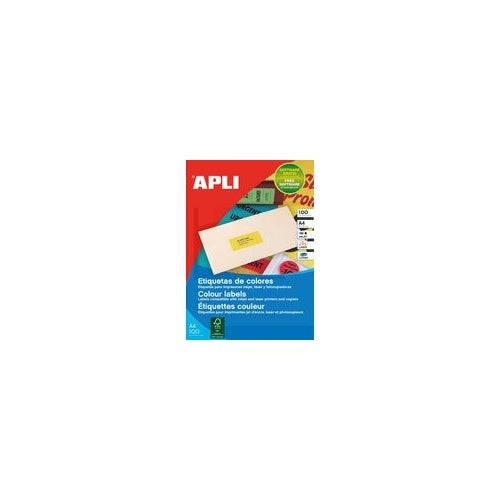 Agipa Adreslabels 70 x 35 mm Neon Oranje (100765)-0