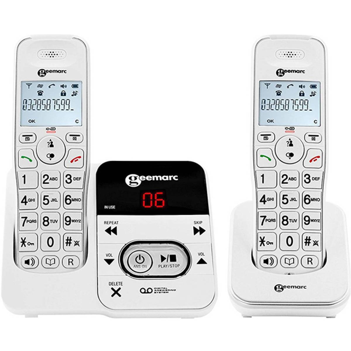 Geemarc AmpliDECT 295-2 Telefoon voor Doven met Antwoordapparaat-0