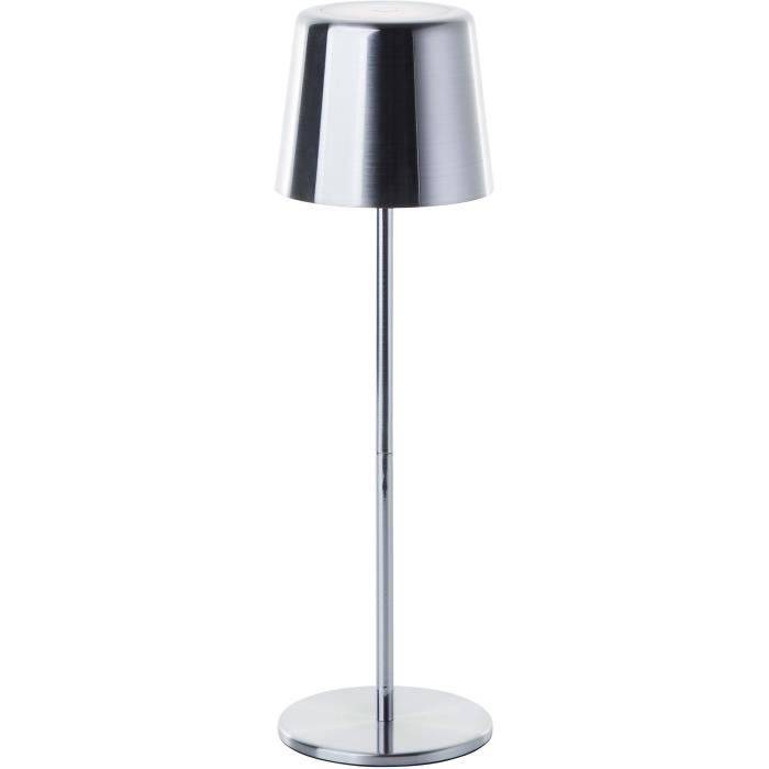 XAANA BRILLIANT Buitentafel Lamp - Oplaadbaar - Chroom - LED - 2W - IP44 160lm-3