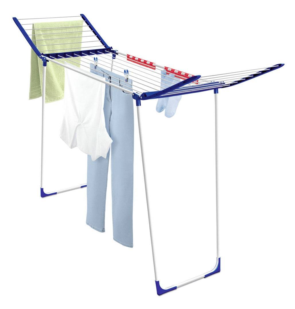 Leifheit 81650 Vloerstaand Droogrek Blauw/Wit-1