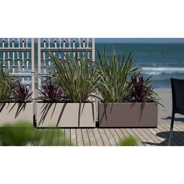 STEFANPLAST ETHICA Rechthoekige Bloembak 80 cm - 80x36x35 cm - Taupe-3