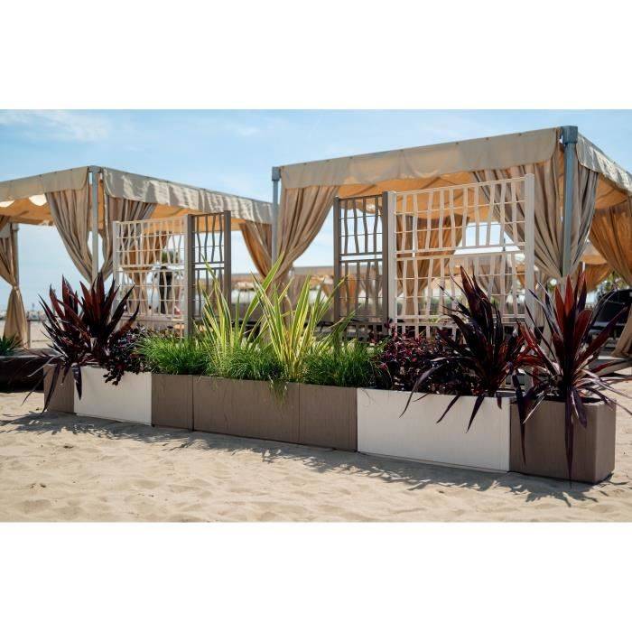 STEFANPLAST ETHICA Rechthoekige Bloembak 80 cm - 80x36x35 cm - Taupe-4