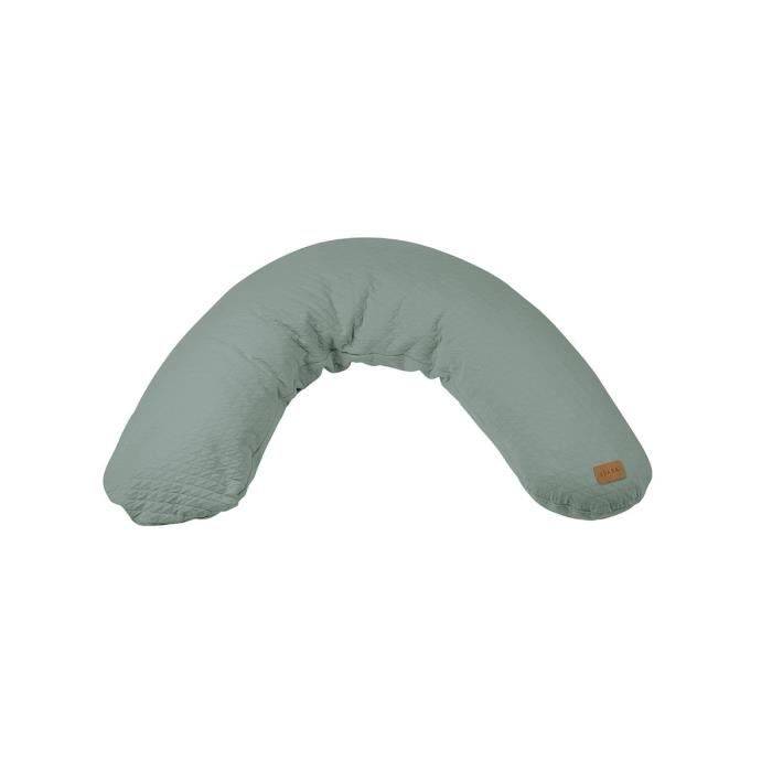 BÉABA Big Flopsy™ Zwangerenkussen Katoen Bloem 180 cm Saliegroen-0