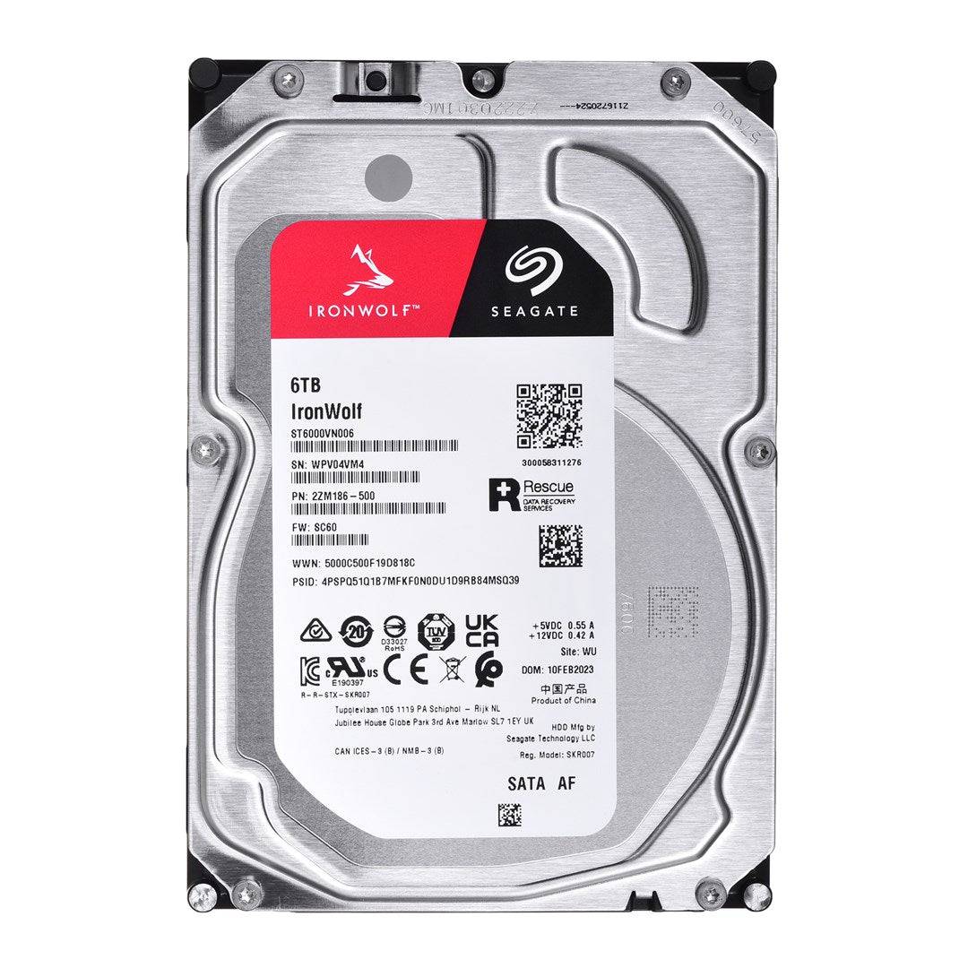 Seagate IronWolf Interne Harde Schijf 6TB 256MB 3,5" SATA III (ST6000VN006)-0